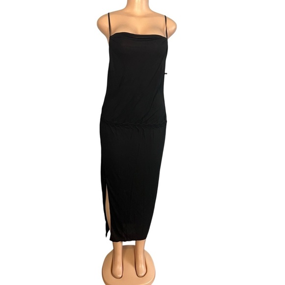 Alexander Wang Midi Black Slip Dress - Picture 1 of 10